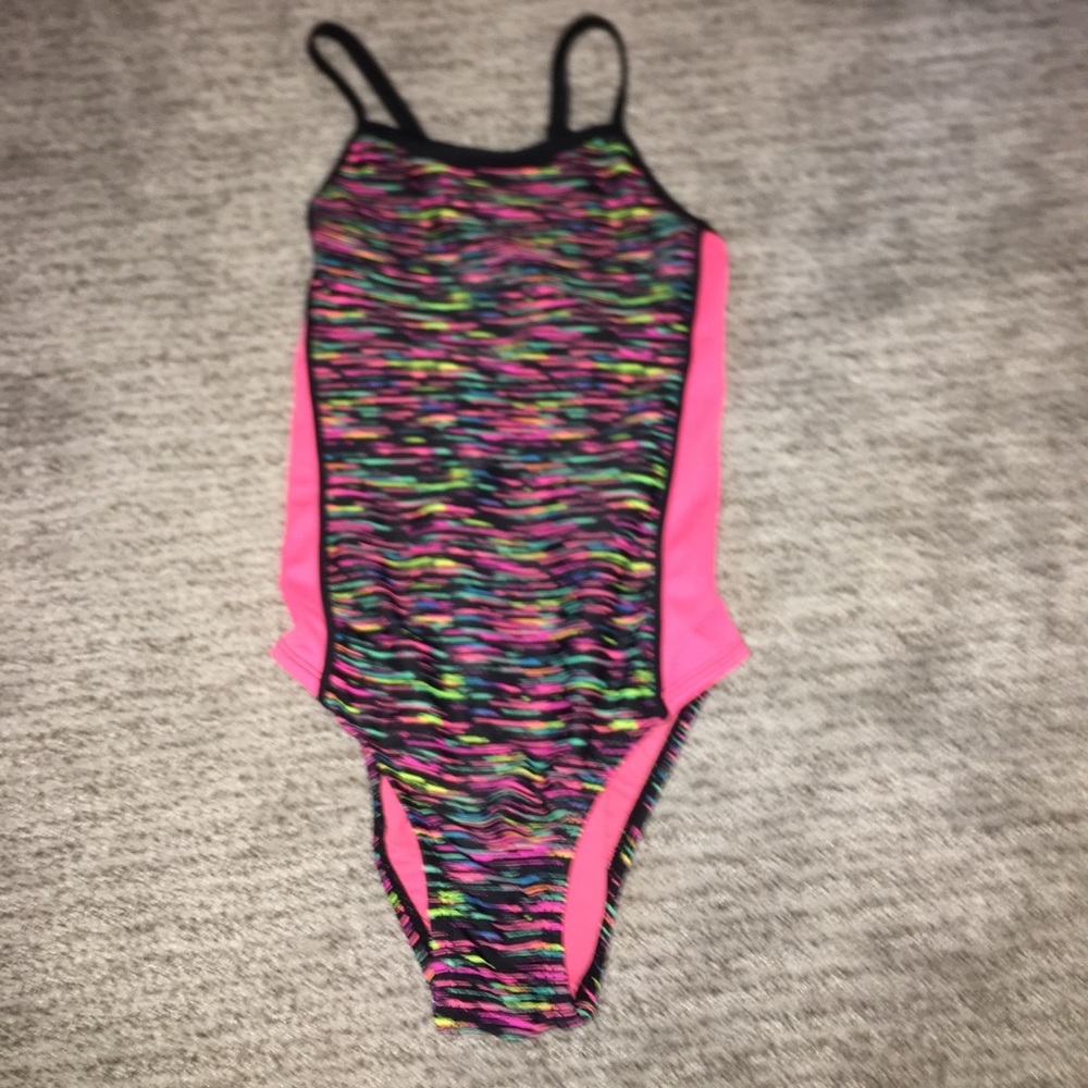 Justice one-piece swimsuit! Worn once or twice.